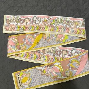 Emilio Pucci Long Silk Scarf